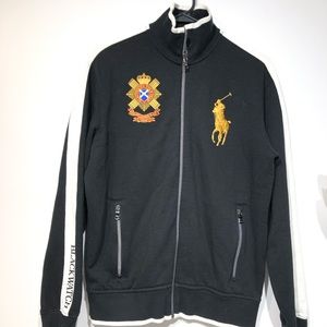 Polo By Ralph Lauren Zip Mems Sweater-Size S